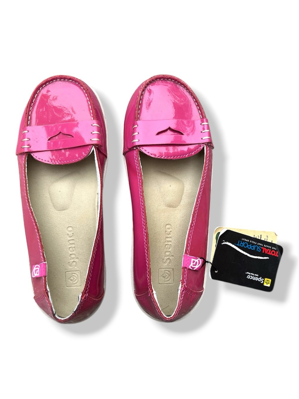 💕$8 Bundled Spenco Women's Hot Pink Patent Penny Loafers